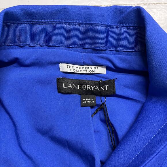 Lane Bryant Modernist Collection Blazer Jacket Royal Blue 28 Work New - Picture 7 of 10
